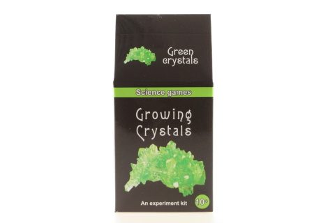 Mini chemická súprava - rastúce kryštály - zelená
