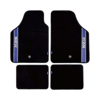 Souprava koberečků do auta Sparco Strada 2012 B Univerzální Černá/modrá (4 pcs)