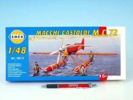 Model Macchi Castoldi M.C.72 1:48 17,5x19cm v krabici 31x13,5x3,5cm Cena za 1ks