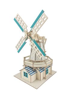 Woodcraft Dřevěné 3D puzzle Holandský větrný mlýn