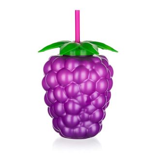 Banket fľaša plast s slamkou BlackBerry 800 ml