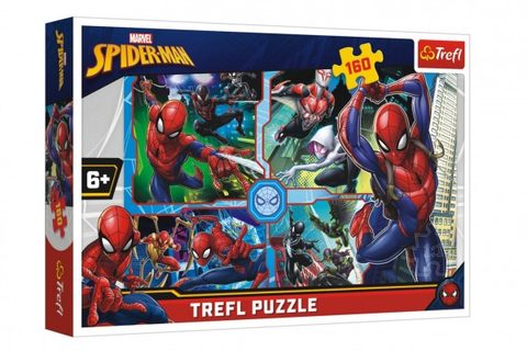 Puzzle Spiderman zachraňuje Disney koláž 41x27,5cm 160 dielikov v krabici 29x19x4cm Cena za 1ks