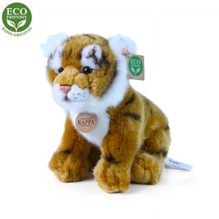 Plyšový tiger hnedý sediaci 25 cm ECO-FRIENDLY