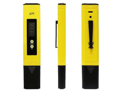 Elektronický pH tester - žlutý