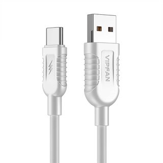 Kabel USB na USB-C Vipfan X04, 5A, 1,2 m (bílý)