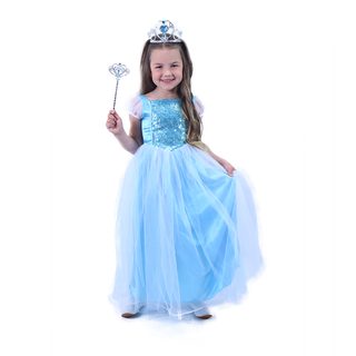 Detský kostým modrá princezná (M)
