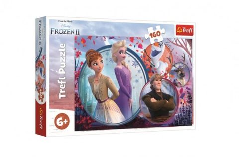 Puzzle Ľadové kráľovstvo II / Frozen II 160 dielikov 41x27,5cm v krabici 29x19x4cm Cena za 1ks