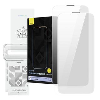 Tvrzené sklo Baseus Corning pro iPhone 14 Pro se zabudovaným prachovým filtrem