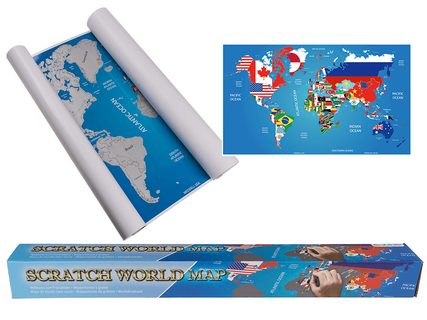 Svetová mapa sveta, vlajky