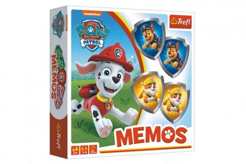 Pexeso papierové Paw Patrol / Tlapková patrola spoločenská hra 36 kusov v krabici 20x20x5cm Cena za 1ks