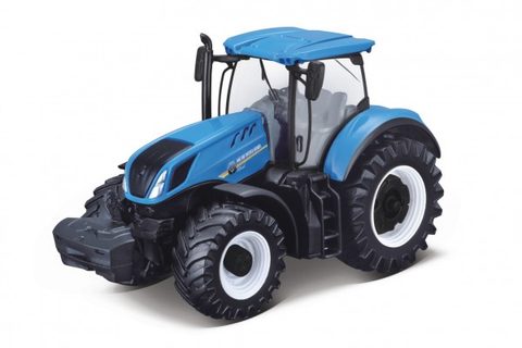 Traktor Bburago Fendt 1050 Vario / New Holland kov / plast 13cm 2 druhy v krabičke 15x11x8cm Cena za 1ks