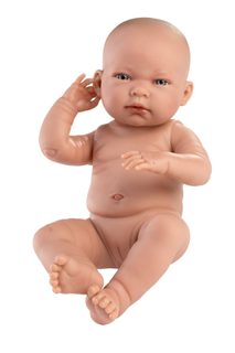 Llorens 84302 Novonarodený malý - realistické bábiky s celovinyovým telom - 43 cm