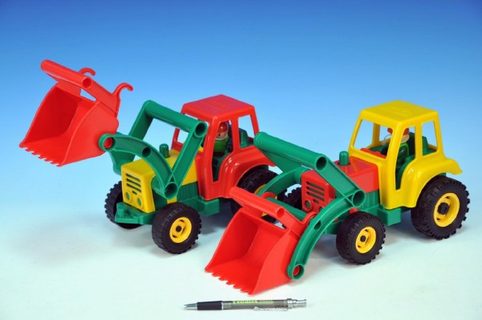 Auto traktor/nakladač aktivní se lžící plast 35cm od 24 měsíců
