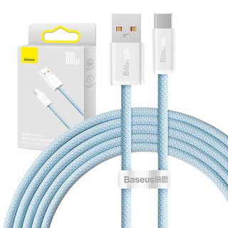 Kabel USB na USB-C Baseus řady Dynamic, 100 W, 2 m (modrý)