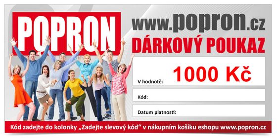 Darčekový poukaz vo výške 1000 Sk - Popron.cz