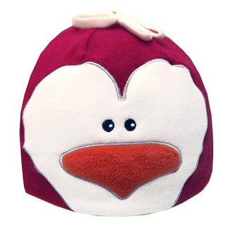 Detská zimná čiapka Penguin červená