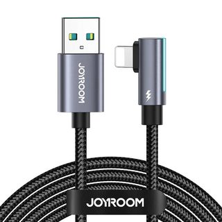 Kabel USB na Lightning, úhlový Joyroom S-AL012A17 2,4A, 1,2 m (černý)