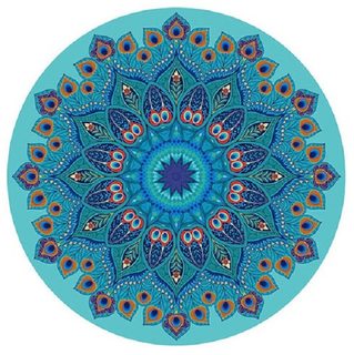 Podložka na jogu guľatá mandala Azure 70cm