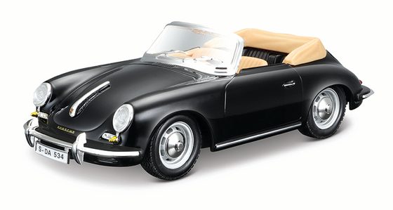 BBBBRAGO 1:24 Porsche 356 B Cabriolet Black