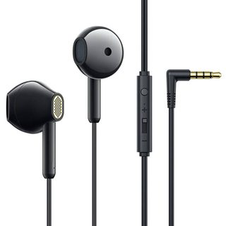 Kabelová sluchátka Joyroom JR-EW05, poloviční do uší (černá)