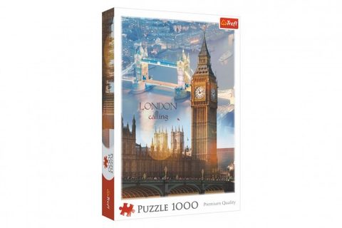 Puzzle London s Dusk 1000 kusmi 48x68,3 cm v rámčeku 27x40x6cm