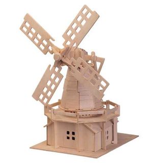 Woodcraft Drevené 3D puzzle veterný mlyn