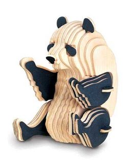 Woodcraft Dřevěné 3D puzzle panda