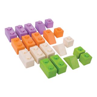 Bigjigs Baby Dřevěné Spojkostky - Basic set