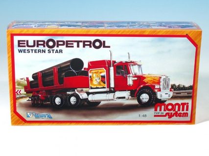 Stavebnica Monti 26 Europetrol Western star 1:48 v krabici 32x20,5x7,5cm Cena za 1ks