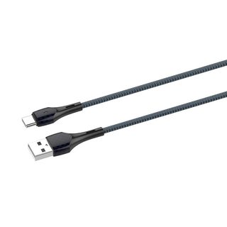 LDNIO LS522 USB - USB-C 2m kabel (šedomodrý)