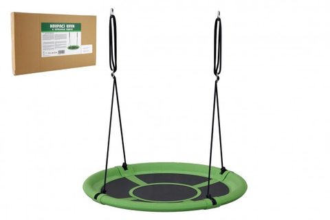 Hojdací kruh zelený 80 cm tkanina Vyplňte v rámčeku 60x37x7cm