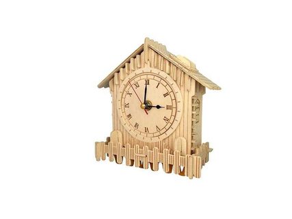 Woodcraft Dřevěné 3D puzzle hodiny
