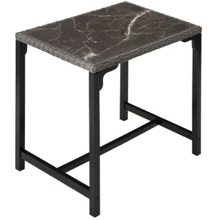 tectake 404838 ratanový barový stůl kutina 96x65x100cm