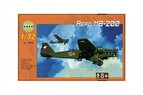 Model Aero MB-200 1:72 22,3x31,2cm v krabici 35x22x5cm