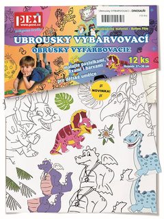 Pexi Vybarvovací ubrousky - Dinosauři