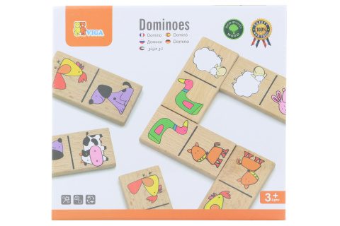 Drevené domino - domáce zvieratá
