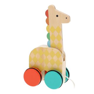 Petit Collage Tahací hračka Žirafa na cesty