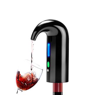 Elektrický dávkovač a prevzdušňovač na víno - čierna
