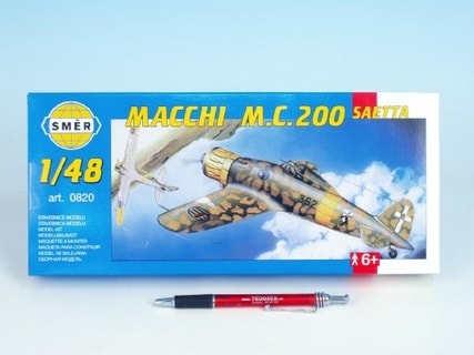 Model Macchi m.č. 200 Saetti 16,1x21,2cm v krabici 31x13,5x3,5cm Cena za 1ks