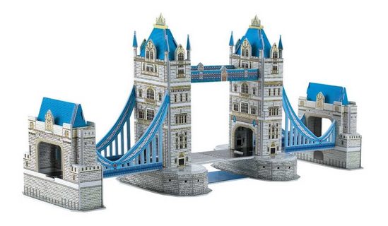 Small Foot Trojvrstvové penové 3D puzzle Tower bridge