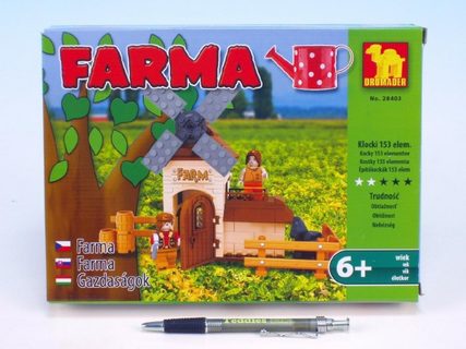 Stavebnice Dromader Farma 28403 153ks v krabici 25,5x18,5x4,5cm