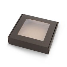 Cutie cu capac transparent, 200x200x50mm, negru, 10 bucati