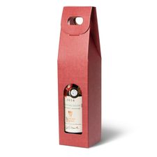 Cutie de carton pentru 1 sticla, roșu