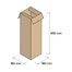 Cutii de carton 3 straturi, 180x180x600mm, 25 Bucati