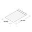Punga hartie alba 130x190mm, 100 bucati