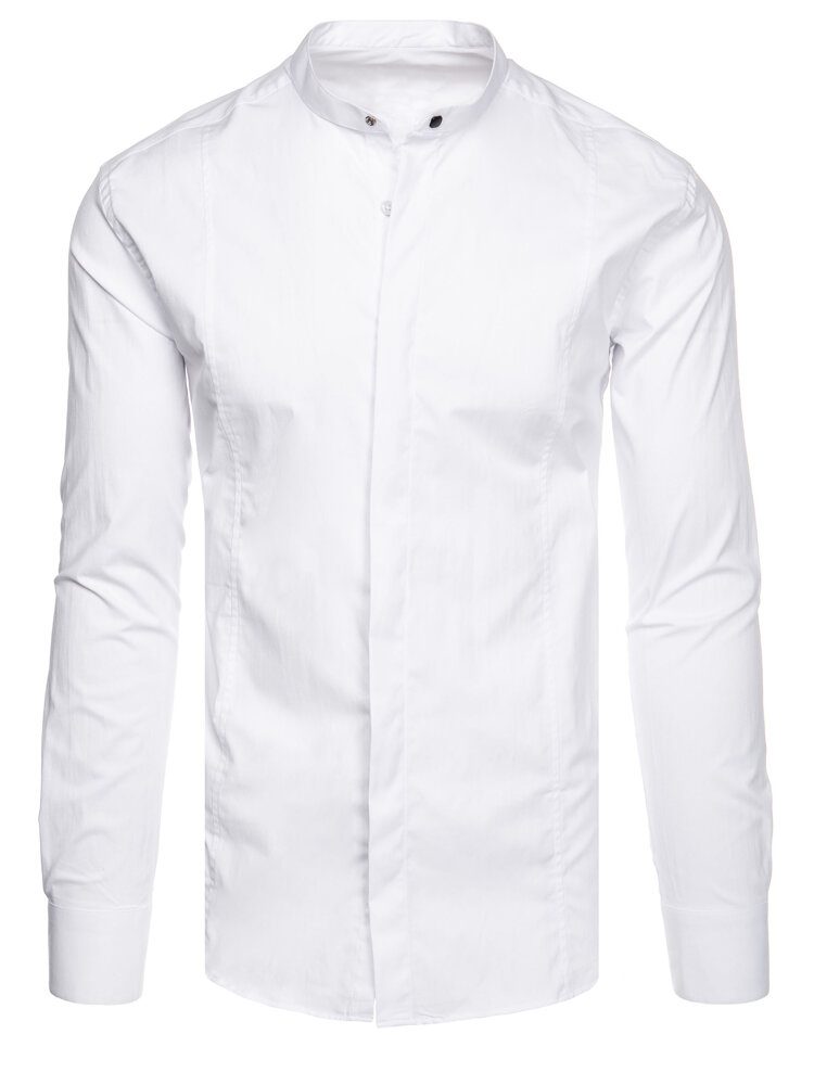 Levně Dstreet Nadčasová elegantní bílá pánská košile