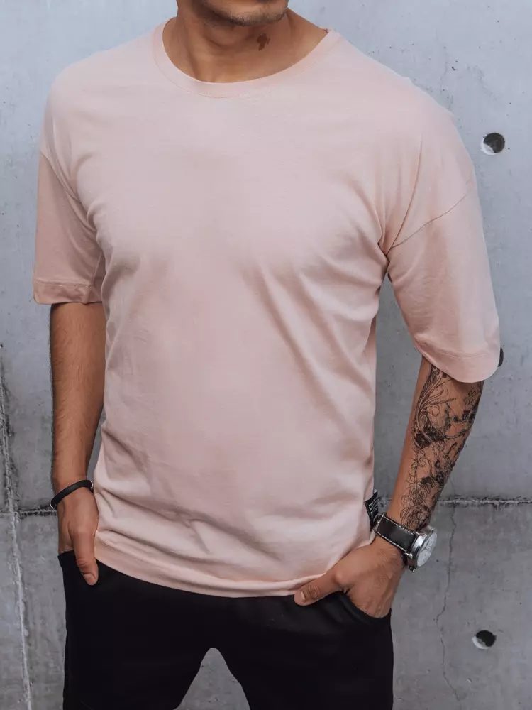 Levně Buďchlap Jednoduché růžové tričko