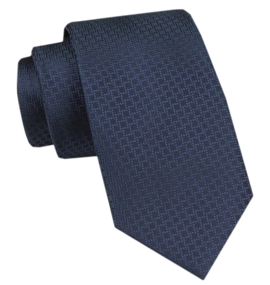 Módní tmavě modrá pánská kravata