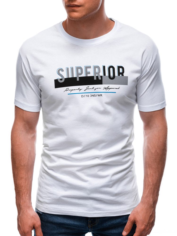 Inny Bavlněné bílé tričko Superior S1687
