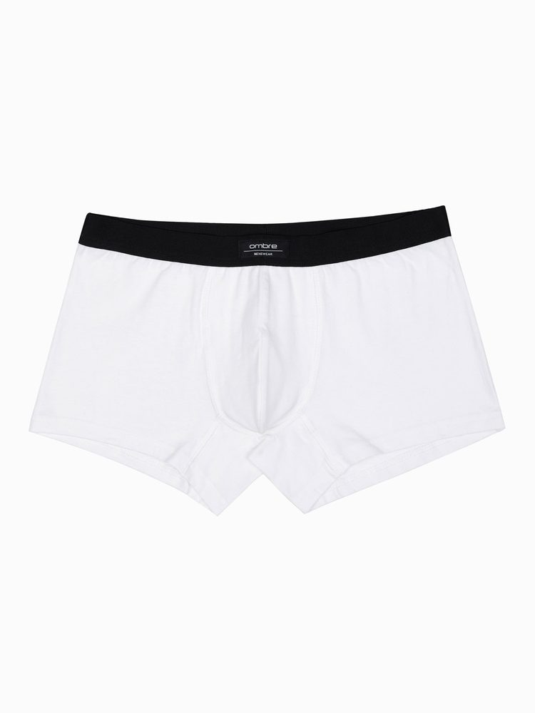 Levně Ombre Clothing Stylové bílé boxerky U286